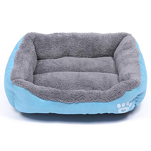 Gulunmun S-3XL Perro Cama Pata Mascota sofá Estera Impermeable Fondo Suave Polar cálido Gato Cama colchón casa Petshop-Rose_L