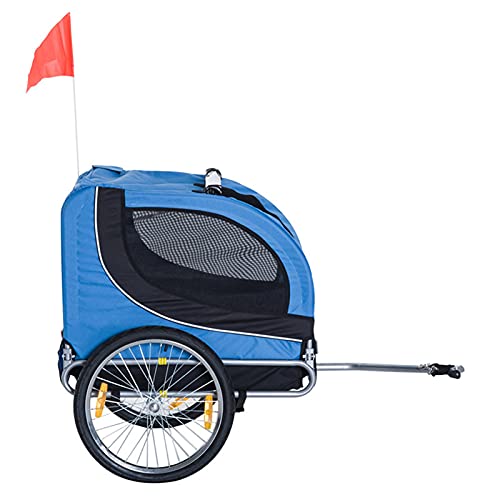 GW Remolque Bicicleta Perros Mascota 1 Bandera 6 Reflectores Remolque Bici Carga 40kg