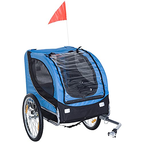 GW Remolque Bicicleta Perros Mascota 1 Bandera 6 Reflectores Remolque Bici Carga 40kg