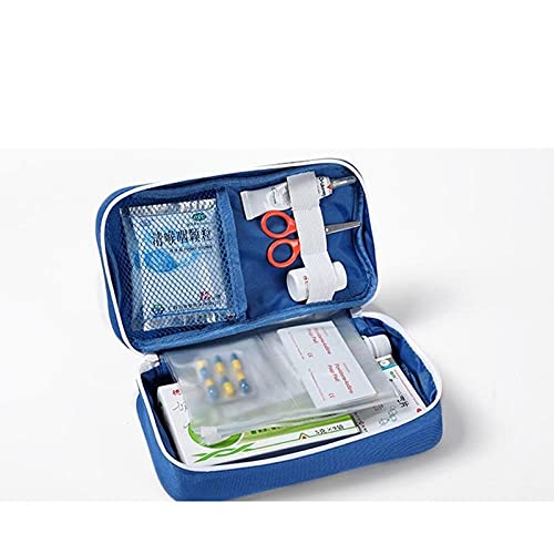 Hadristrasek Kit de Primeros Auxilios Kit de Primeros Auxilios Paño Oxford Portátil Portátil Viajes al Aire Libre Inicio First Aid Médico Kit-Red First Aid Kit (Color : Blue)