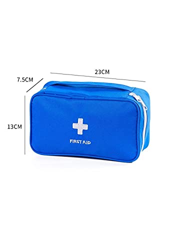 Hadristrasek Kit de Primeros Auxilios Kit de Primeros Auxilios Paño Oxford Portátil Portátil Viajes al Aire Libre Inicio First Aid Médico Kit-Red First Aid Kit (Color : Blue)