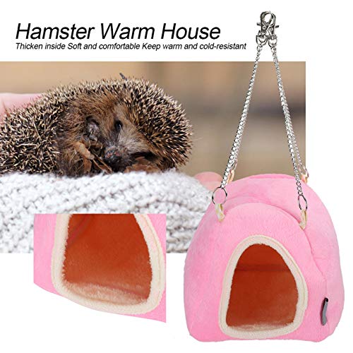 Hamaca Jaula de Cama Mini casa cálida Hamaca Duradera para Mascotas, Jaula de Cama de Invierno para Mascotas, Erizo domesticado Conejillo de Indias Ardilla para hámsteres Dora