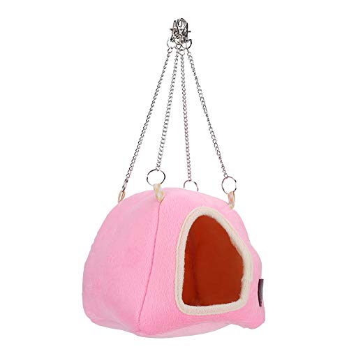 Hammock Pet Winter Hamster Warm House, Mini Warm House Bed Jaula Casa pequeña para Mascotas, Tela de algodón para hámsters Dorados Erizo Conejillo de Indias domesticado Ardilla