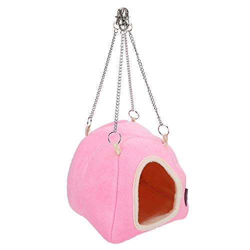 Hammock Pet Winter Hamster Warm House, Mini Warm House Bed Jaula Casa pequeña para Mascotas, Tela de algodón para hámsters Dorados Erizo Conejillo de Indias domesticado Ardilla