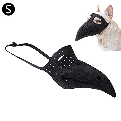 Hangarone - Cubierta para boca de Halloween para perros y pájaros, boca de pájaro, boca de médico, para mascotas M A S K gato perro boca boca boca larga para disfraz de Halloween