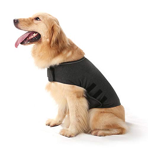 Haokaini Chaqueta para Perros Anti-Ansiedad Abrigo Calmante para Perros Camisa para Aliviar El Estrés de Mascotas Chaleco Calmante Cálido Abrigo Ligero para Perros Trueno Chaqueta para