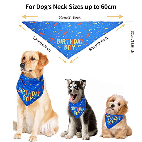 HAPPY HACHI Cumpleaños Bandana Perro Pañuelo Perrito Suave Adorable Bufandas Perro Hembra Macho Pequeño Grande Decoración Fiesta Regalo De Cumpleaños