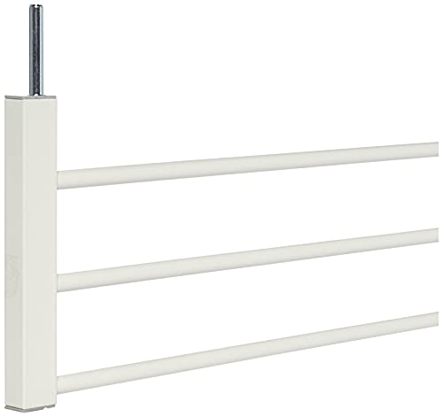 Hauck Extensión 21 cm para Barrera de Seguridad de Niños para Puertas y Escaleras Open N Stop, Open N Stop KD, Autoclose N Stop 2, Clear Step, Stop N Safe 2, Sin Agujeros, Metal Blanco