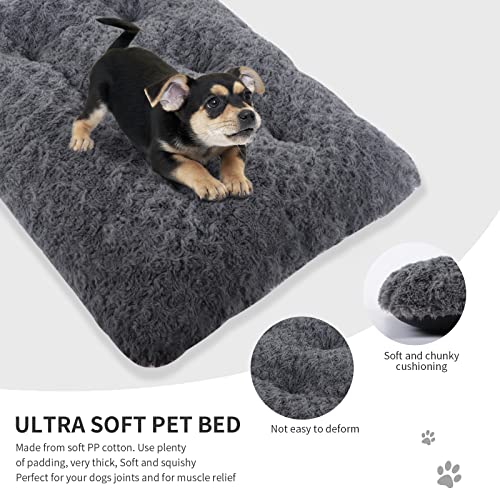 Haustier beruhigend Outdoor Indoor Welpe Hund Katze liebt Betten & Möbel Schlafsofa Kiste Matte Matratzenkissen Anti Angst Oxford kaubeständig Klein Mittel groß übergröße (M, Dark Grey)