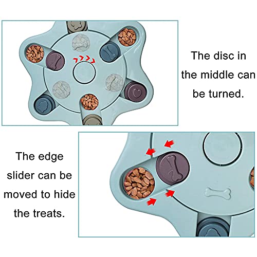 HautStore Uguetes del Alimentador del Rompecabezas del Perro, Juguete de Puzle para Perros olfatea la Alfombra Interactivo Dispensador de Premios para Perrito para Cachorros Toys con Antideslizante