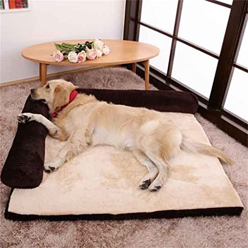 Hbao Cama para Perro Mascota Cojín Desmontable Sofá En Forma De L Cojín para Dormir Gatos Casa Perros Pequeños, Medianos Y Grandes (Color : C, Size : 70X50X15CM)