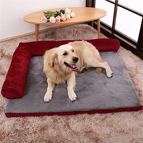 Hbao Cama para Perro Mascota Cojín Desmontable Sofá En Forma De L Cojín para Dormir Gatos Casa Perros Pequeños, Medianos Y Grandes (Color : C, Size : 70X50X15CM)