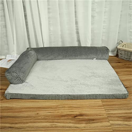 Hbao Cama para Perro Mascota Cojín Desmontable Sofá En Forma De L Cojín para Dormir Gatos Casa Perros Pequeños, Medianos Y Grandes (Color : C, Size : 70X50X15CM)