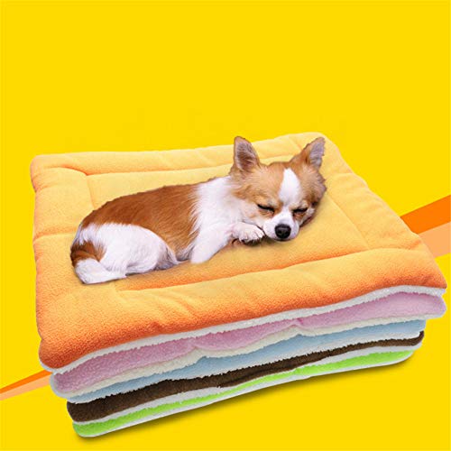 HEELPPO Colchon Perro Grande Cojin Perro Colchoneta Perro Colchon para Perros Colchon Perro Impermeable Colchoneta Perro Grande Mantas para Perros Cama Perro Grande Lavable Orange,s