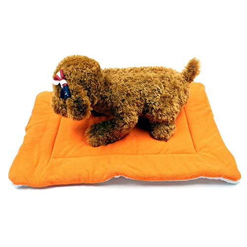 HEELPPO Colchon Perro Grande Cojin Perro Colchoneta Perro Colchon para Perros Colchon Perro Impermeable Colchoneta Perro Grande Mantas para Perros Cama Perro Grande Lavable Orange,s