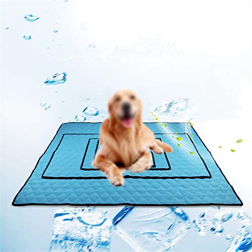 HEELPPO Manta Fria para Perros Manta Refrigerante Perro Manta Refrigerante para Perros Manta Refrigerante Perro Grande Mantas Frias para Perros Manta Fria Gatos Blue,s