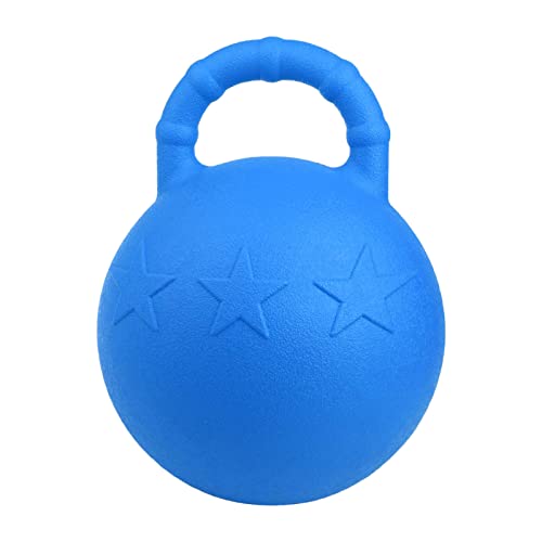 Hellery Juego de Caballos de Juguete, balones de fútbol Anti-explosión con Aroma a Frutas para Entrenamiento, Caballo, Pony, Perro, Juguete para - Azul Real