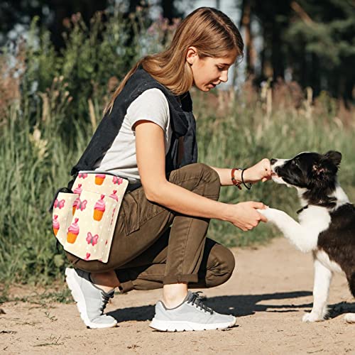 Herramientas de jardinería Bolsas de cinturón ajustable Bolsa de cintura Bolsa colgante Bolsa portátil Perros Bolsa para caminar Taza de pasteles Corazones