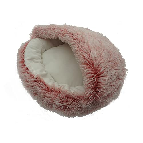 HFDDF Cat Matte Camas, para Pequeños Perros Gatos Gatitos Invierno 2 En 1 Cama De Gato Redondo Cálido Mascota Casa Casa Largo Peluche Cama Cama Cálido Saco De Dormir,Type 4,35CM