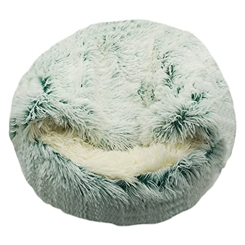 HFDDF Cat Matte Camas, para Pequeños Perros Gatos Gatitos Invierno 2 En 1 Cama De Gato Redondo Cálido Mascota Casa Casa Largo Peluche Cama Cama Cálido Saco De Dormir,Type 4,35CM