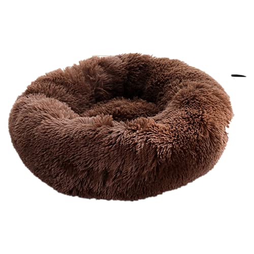 HFDDF Perrito Perrito, para Perros Grandes Cama para Perros Larga Peluche De Espeluznante Canasta Calmante Mascota Casera Suave Mullido Almohada para Dormir,Type 4,80CM