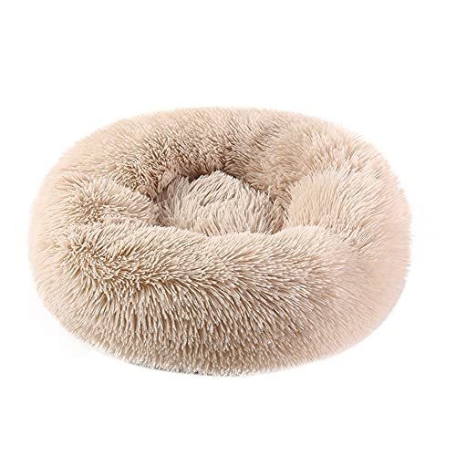 HFDDF Perrito Perritos, para Pequeños Perros Grandes Donuts Cama De Perro Canasta Cama con Calma Honenmand Pet Kennel Cats Vegano Piel Donut Abrazos,Type 3,80CM