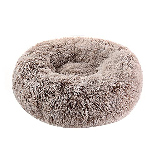 HFDDF Perrito Perritos, para Pequeños Perros Grandes Donuts Cama De Perro Canasta Cama con Calma Honenmand Pet Kennel Cats Vegano Piel Donut Abrazos,Type 3,80CM