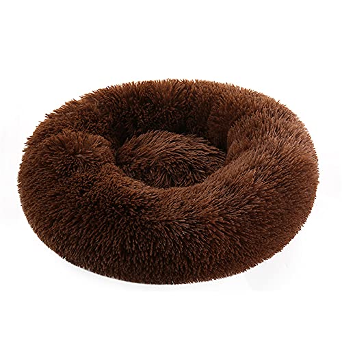 HFDDF Perrito Perritos, para Pequeños Perros Grandes Donuts Cama De Perro Canasta Cama con Calma Honenmand Pet Kennel Cats Vegano Piel Donut Abrazos,Type 3,80CM