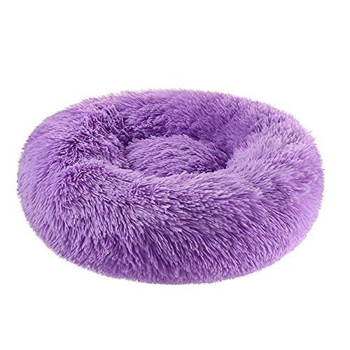 HFDDF Perrito Perritos, para Pequeños Perros Grandes Donuts Cama De Perro Canasta Cama con Calma Honenmand Pet Kennel Cats Vegano Piel Donut Abrazos,Type 2,80CM