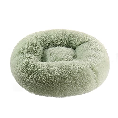 HFDDF Perrito Perritos, para Pequeños Perros Grandes Donuts Cama De Perro Canasta Cama con Calma Honenmand Pet Kennel Cats Vegano Piel Donut Abrazos,Type 2,80CM