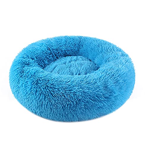 HFDDF Perrito Perritos, para Pequeños Perros Grandes Donuts Cama De Perro Canasta Cama con Calma Honenmand Pet Kennel Cats Vegano Piel Donut Abrazos,Type 2,80CM