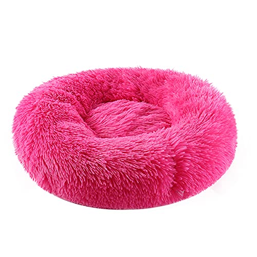 HFDDF Perrito Perritos, para Pequeños Perros Grandes Donuts Cama De Perro Canasta Cama con Calma Honenmand Pet Kennel Cats Vegano Piel Donut Abrazos,Type 3,60CM