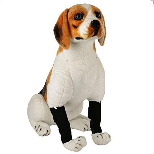 Hffheer Protección para Las piernas del Perro Manga de la Pierna Pierna Trasera Protector canino de la Pierna Pierna Trasera Protectores de la Envoltura Articular Hock Tobillera(M)