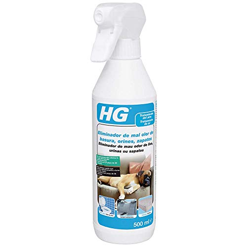 HG Aerosol Eliminador de Mal Olor de Basura, Orines, Zapatos y Olores Desagradables – 500 ml