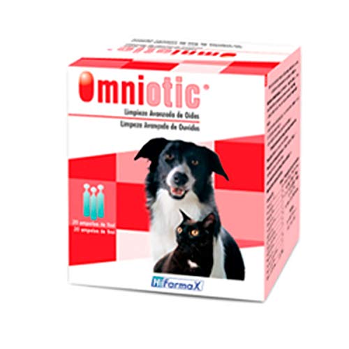 Hifarmax Omniotic - Limpiador de Orejas para Mascotas, 20 x 5 ml