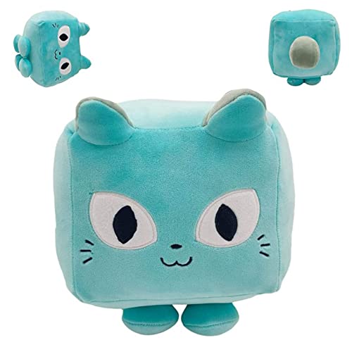 HJKLL Big Games Cat Plush, Cute Cat Pet Simulator Animal Cat Plush,Square Cat Plush，Kawaii Animal Cat Soft，Stuffed Pillow for Kids,for Kids Room Decor Gift