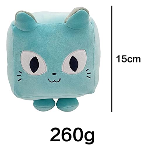 HJKLL Big Games Cat Plush, Cute Cat Pet Simulator Animal Cat Plush,Square Cat Plush，Kawaii Animal Cat Soft，Stuffed Pillow for Kids,for Kids Room Decor Gift