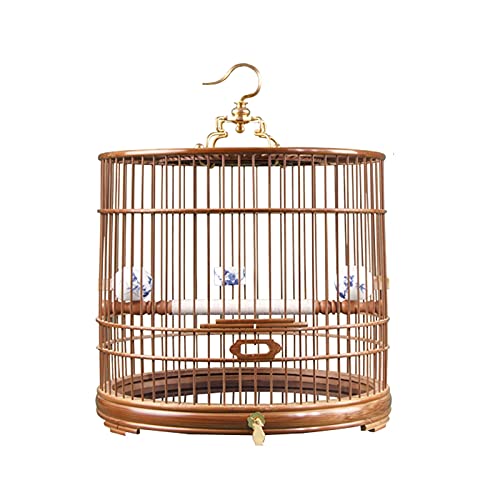 hkwshop Jaula para Mascota Jaula Retro Bordado Boutique cajón Nuevo Jaula Redondo pájaro Jaula Cubierta de pájaro Jaula Aves Jaula para Pájaros