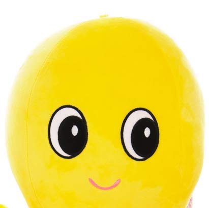 HLJZK Juguete de Peluche de Pulpo pequeño Amarillo Muñeca Linda Linda Sofá Almohada Muñeca Muñeca Regalo de cumpleaños para niños para Novia (Alto 37Cm * Diámetro 60Cm)