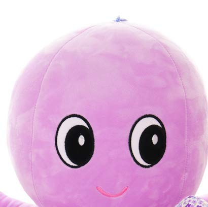 HLJZK Juguete de Peluche de Pulpo pequeño púrpura Muñeca Linda Linda Sofá Almohada Muñeca Muñeca Regalo de cumpleaños para niños para Novia (Alto 37Cm * Diámetro 60Cm)