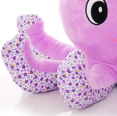 HLJZK Juguete de Peluche de Pulpo pequeño púrpura Muñeca Linda Linda Sofá Almohada Muñeca Muñeca Regalo de cumpleaños para niños para Novia (Alto 37Cm * Diámetro 60Cm)