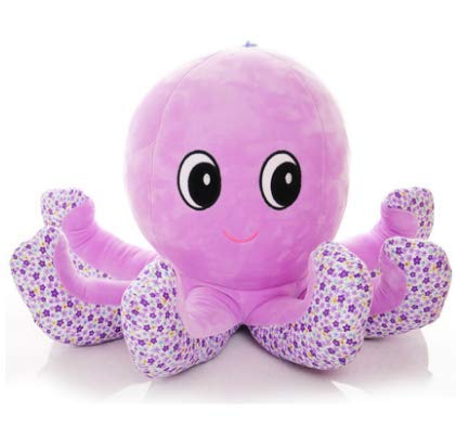 HLJZK Juguete de Peluche de Pulpo pequeño púrpura Muñeca Linda Linda Sofá Almohada Muñeca Muñeca Regalo de cumpleaños para niños para Novia (Alto 37Cm * Diámetro 60Cm)