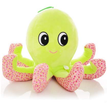 HLJZK Juguete de Peluche de Pulpo pequeño Verde Cute Cute Doll Sofa Pillow Doll Doll Regalo de cumpleaños para niños para Novia (Alto 37Cm * Diámetro 60Cm)