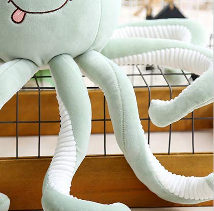 HLJZK Muñeca de Pulpo Verde Juguete de Peluche Muñeca de Pulpo Pequeña muñeca Blanda Muñeca 45 cm