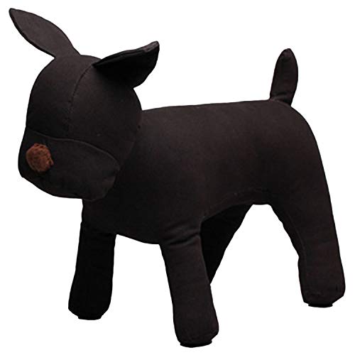 HLPIGF Modelo de Perro de AlgodóN Conjuntos de Perro Maniquí de ExhibicióN de Ropa para Perros para Tienda de Mascotas Ropa para Mascotas Ropa Collar Decoraciones Show-Negro