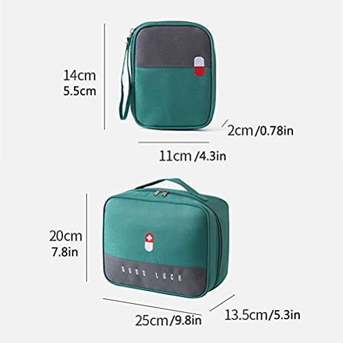 Holmeey BotiquíN De Primeros Auxilios, 2 Paquetes De Bolsa De BotiquíN De Primeros Auxilios Compacta con Gran Capacidad, Impermeable Y Liviana, Bolsa De Emergencia