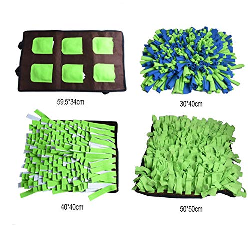 hongyupu Alfombra Olfativa Perros Alfombra Olfato Perro para Perros Estera de Snuffle para Cachorros Perro Snuffle Manta Perro Puzzle Mat Perro Juegos 59.5-34cm