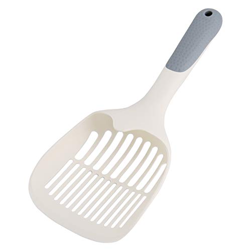 HONZUEN Pala Arenero Gato de Plástico, Pala Arena Gatos con Mango Antideslizante, Durable Cat Litter Scoop Pala Recoge Cacas Gato para el Gatito del Gato del Animal Doméstico