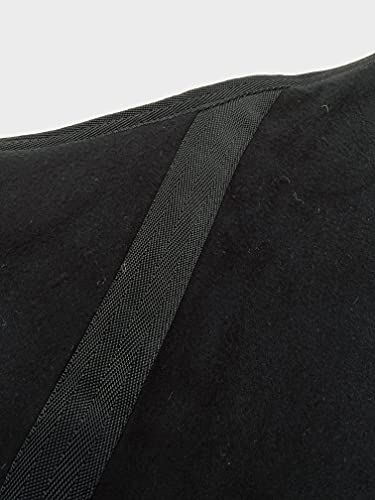 Horses, Manta Polar Para Caballos, Modelo Básico, Suave y Confortable, Ideal Para Transporte y Después del Trabajo (Negro- 155 cm)