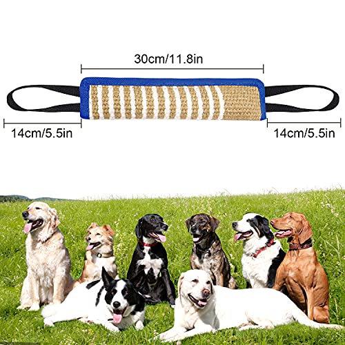 HORYDIA Mordedor Perro , Juguetes para morder para Perros - 32 cm Dummy con Dos Asas - Resistente y Duradero Juguetes para Perros de Entrenamiento.